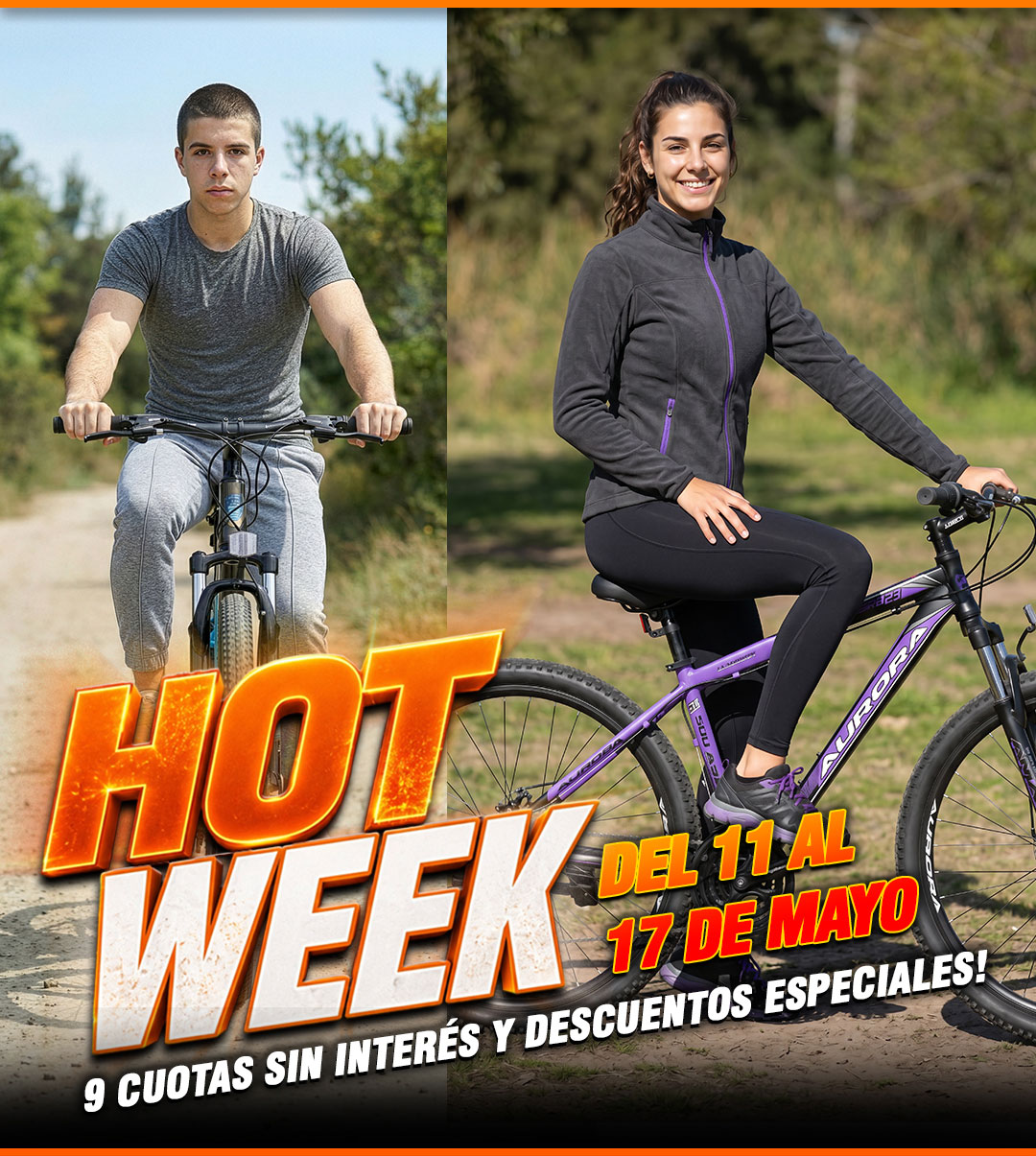 Aurora Hot Week - ¡9 cuotas sin interés y hasta 40% off!