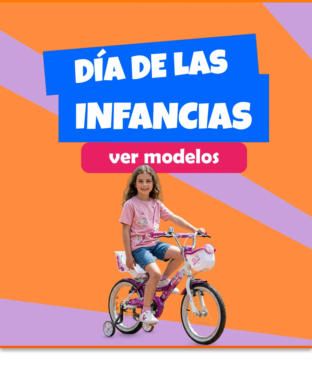 dia de las infancias banner nena mobile